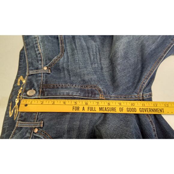 Seven Jeans Womens 10 Blue Dark Wash Weekend Slim Fit - Picture 8 of 9